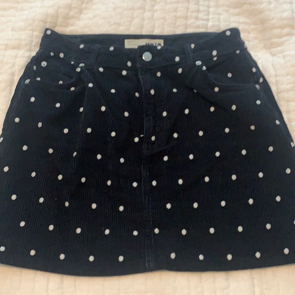 Top shop corduroy Moto skirt